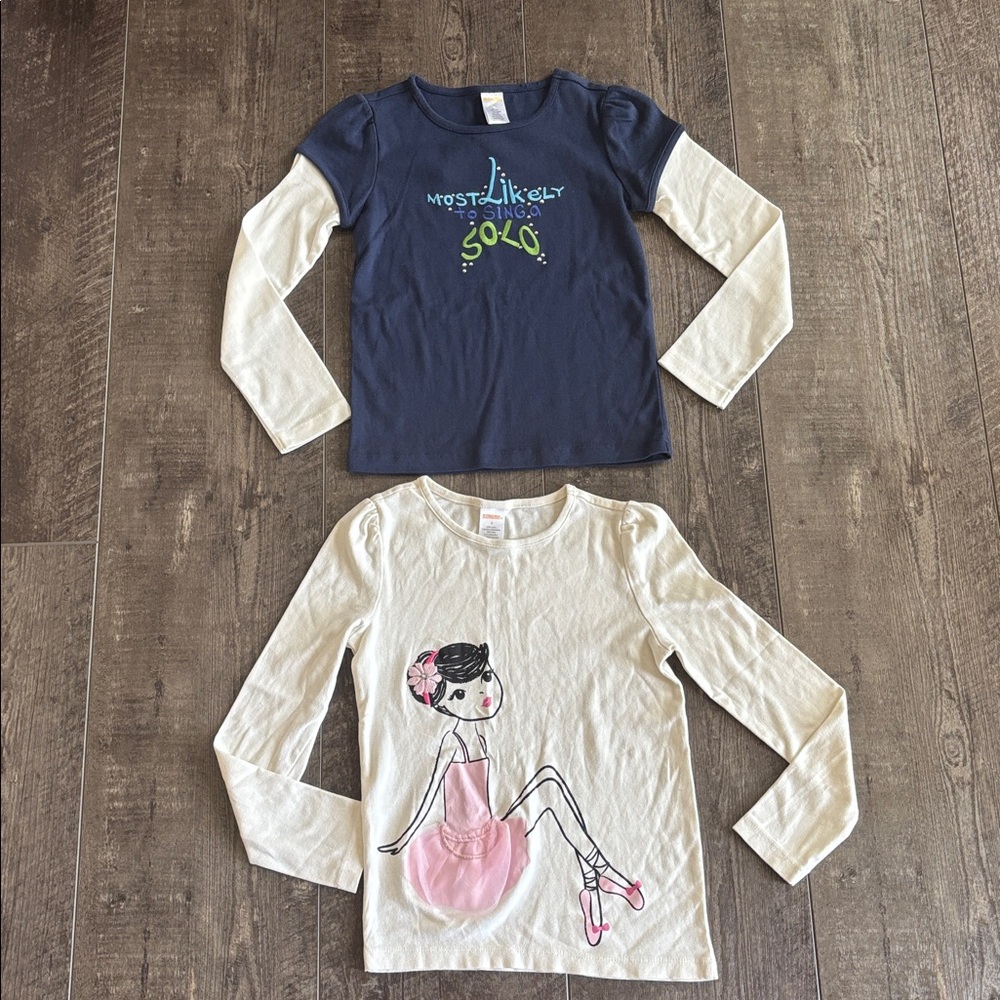 Lot of 2 Gymboree Long Sleeve Tees